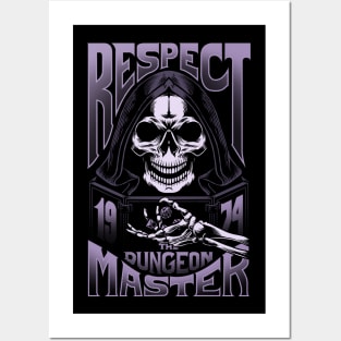 Respect The Dungeon Master - monochrome Posters and Art